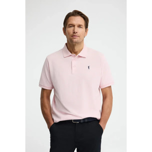 Polo rosa a maniche corte con logo ricamato Rigby Go