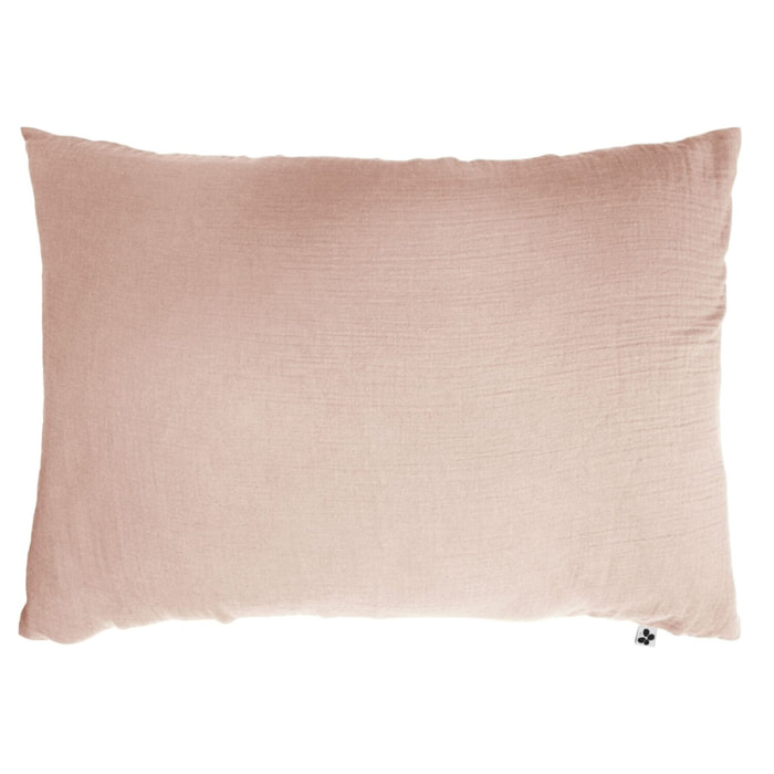 Taie d'oreiller 100 % gaze de coton guimauve