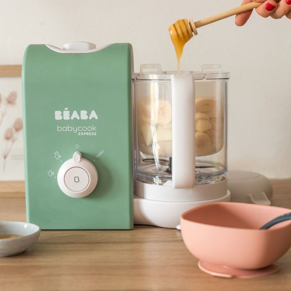 Mixeur Cuiseur Bébé BEABA Babycook Express vert sauvage