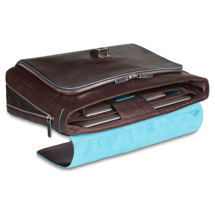 Piquadro Ventiquattrore in pelle porta pc e porta iPad® con protezione antiurto e tasca per CONNEQU