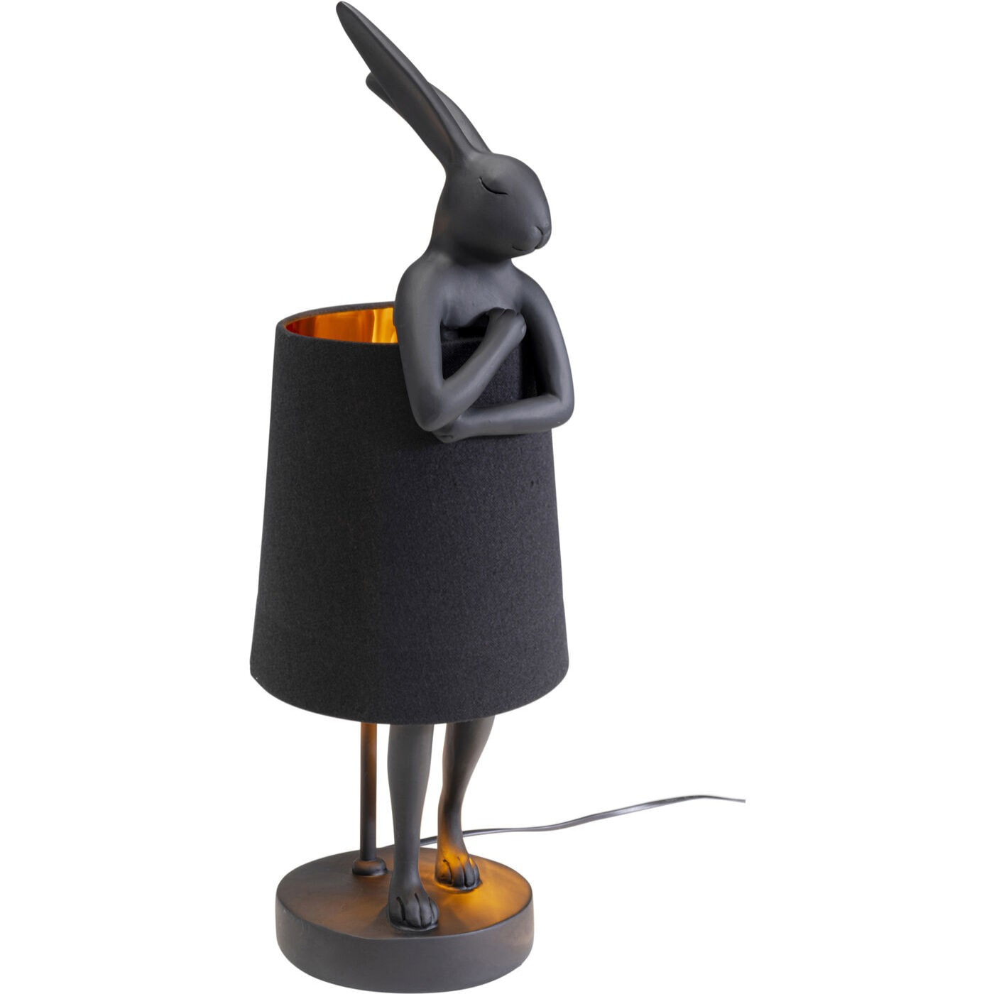 Lampe Animal Lapin noire 50cm Kare Design