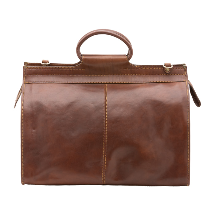 Borsa da viaggio  unisex In Vera pelle Made in Italy 49x39x24 cm