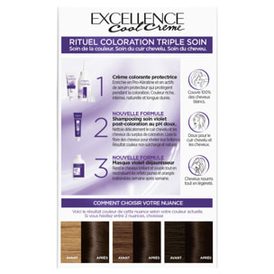 Excellence Cool Crème 4.11 Châtain Ultra Cendré