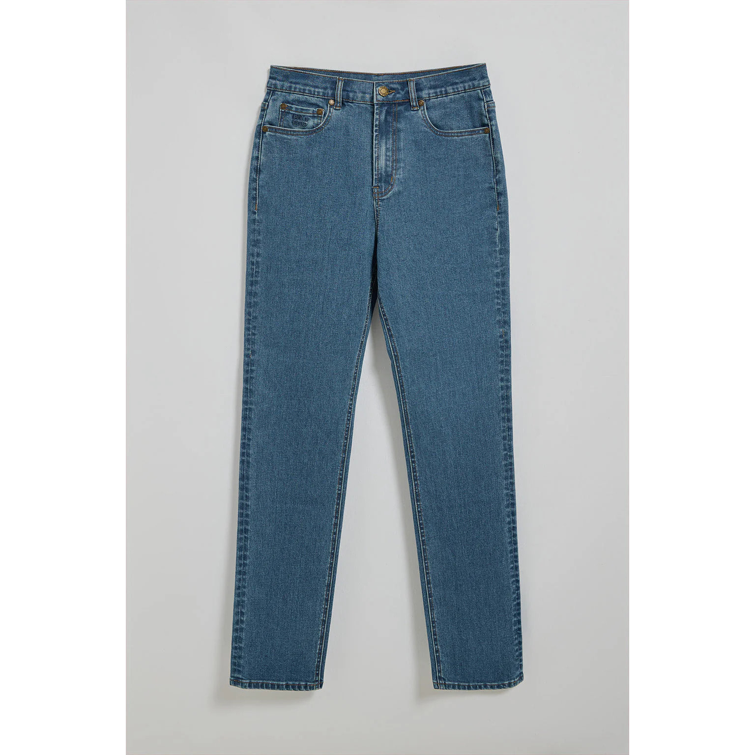 Pantalón denim azul Tanya con detalles Polo Club