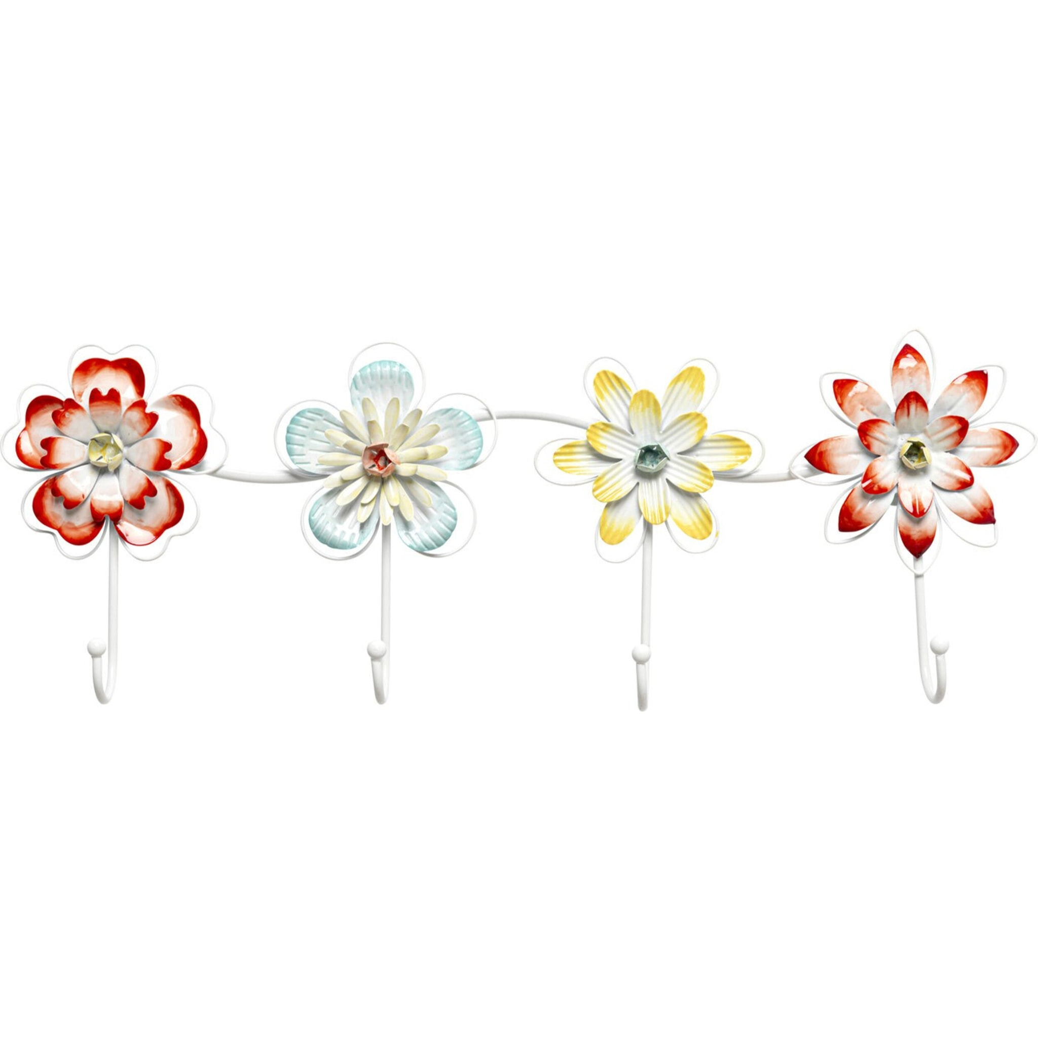 Portemanteau mural fleurs écloses 52cm Kare Design