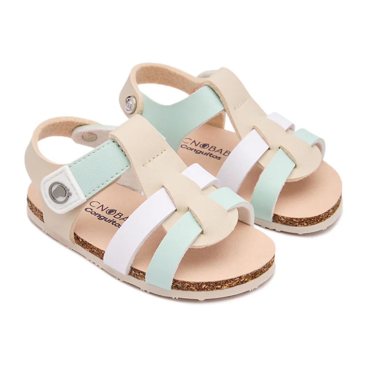 Sandali aperti per neonati Respectable in multicolore
