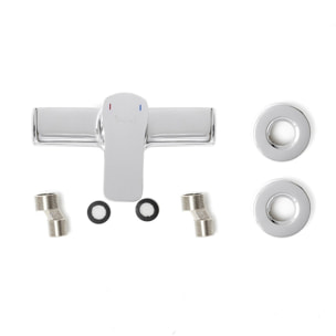 Cube Way mitigeur de douche sans set de douche, 150 mm, chrome (CU268)