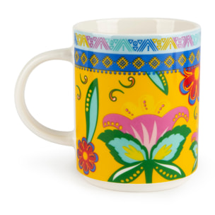 Set de 4 Mugs Excelsa – Gipsy Soul, New Bone China Multicolore