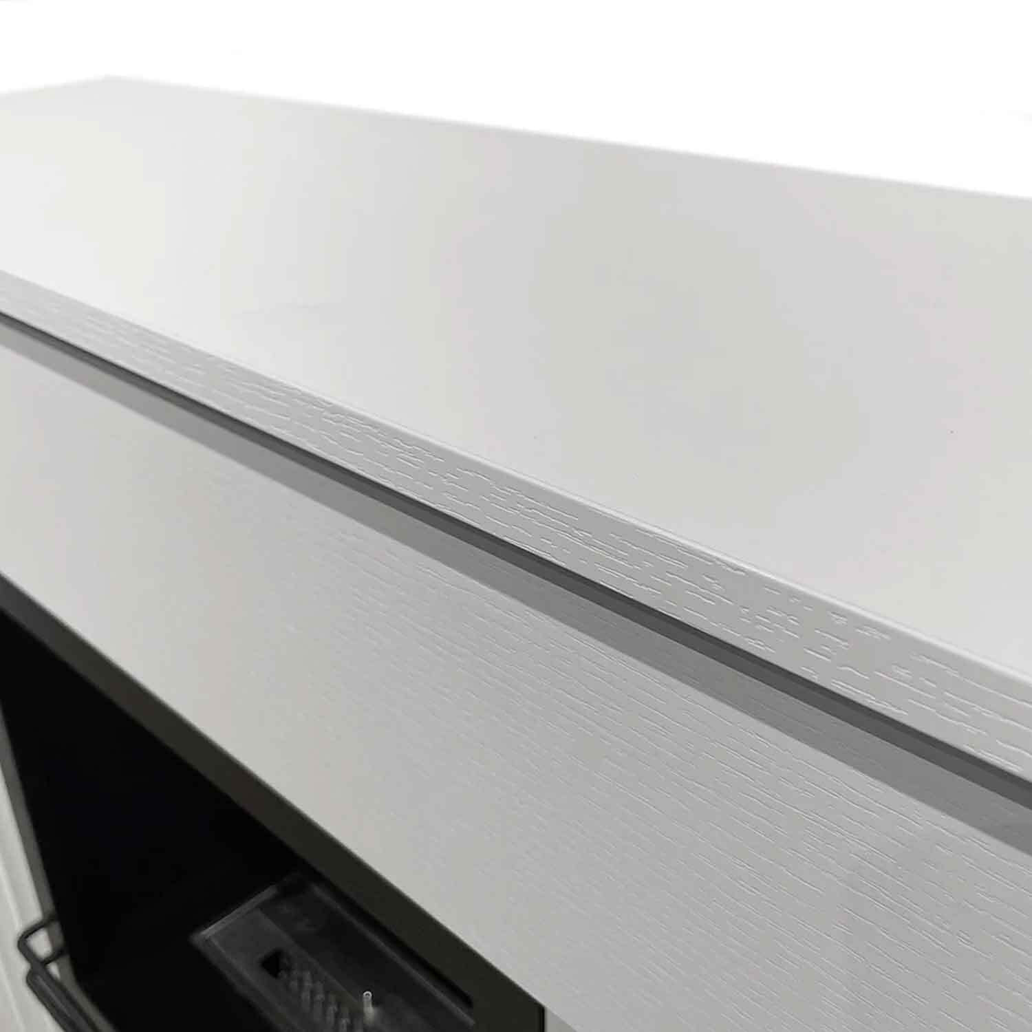 Bellini - Camino a bioetanolo da terra 96x35xH96 cm, bianco