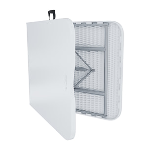 Tavolo Tavolino Pieghevole In Dura Resina Set Birreria Facile Trasporto Con Maniglie Ideale Per Giardino Campeggio Terrazzo Fiere Sagre 180x74x74 cm