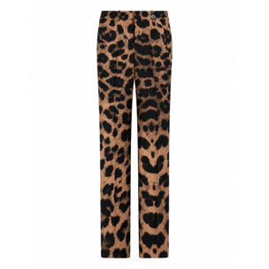 PHILIPP PLEIN Pantalones de corte recto LEOPARD