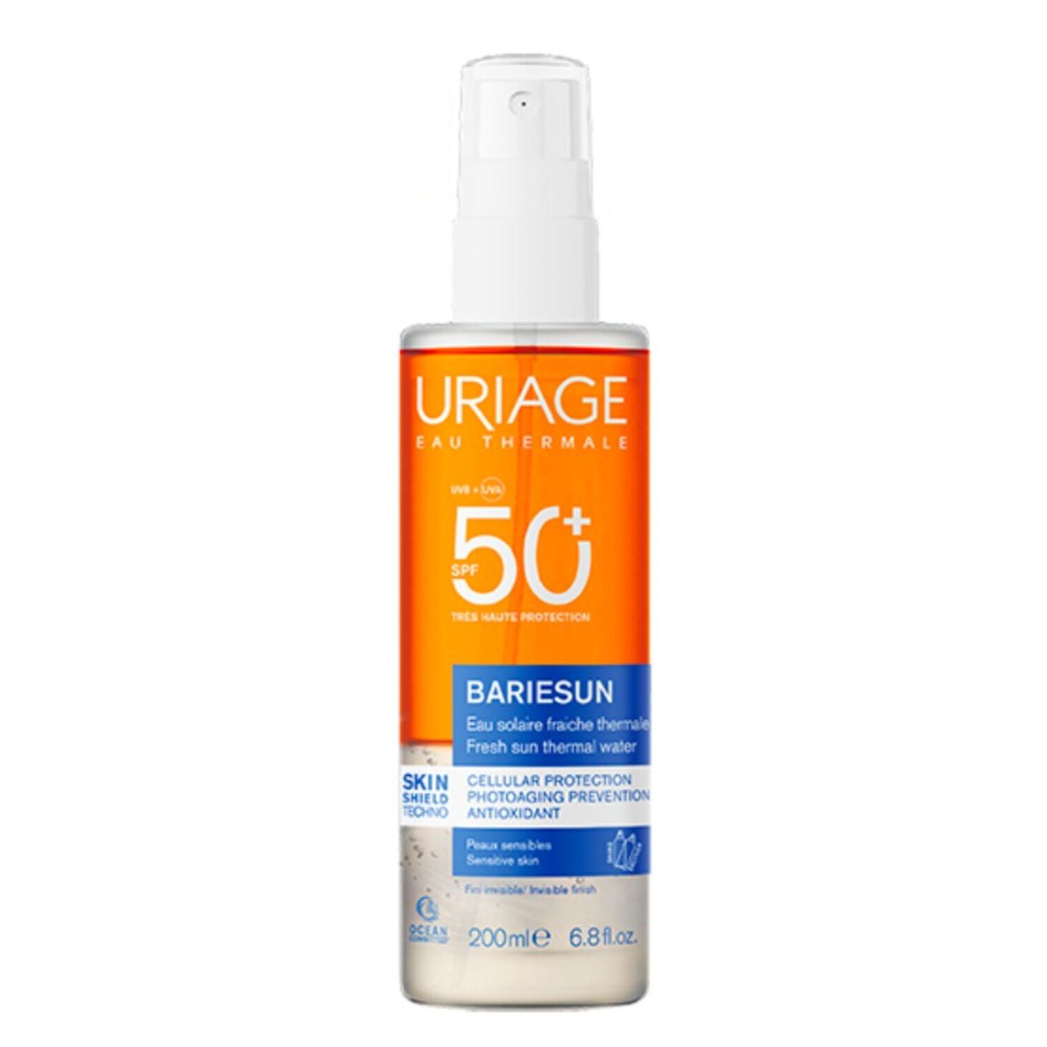 Bariesun SPF 50+ - Eau Solaire Fraîche Thermale 200 ml