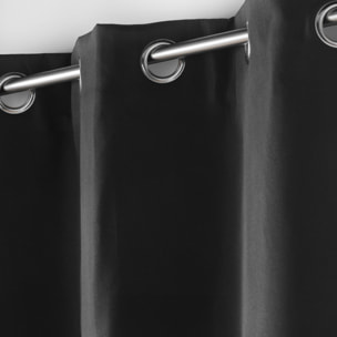 Rideau court isolant thermique - Noir