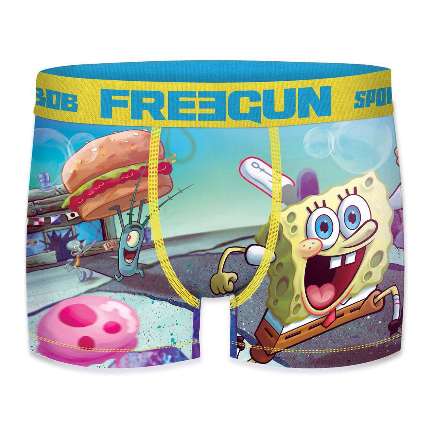 Boxer Unitario FREEGUN BOB ESPONJA - microfibra - 92% poliéster, 8% elastano