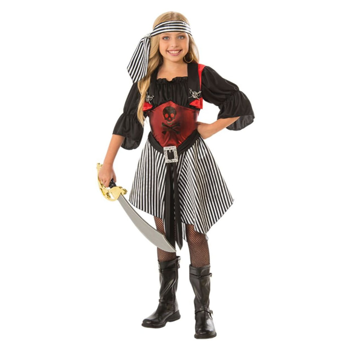 DISFRAZ PIRATESA ESCARLATA INF