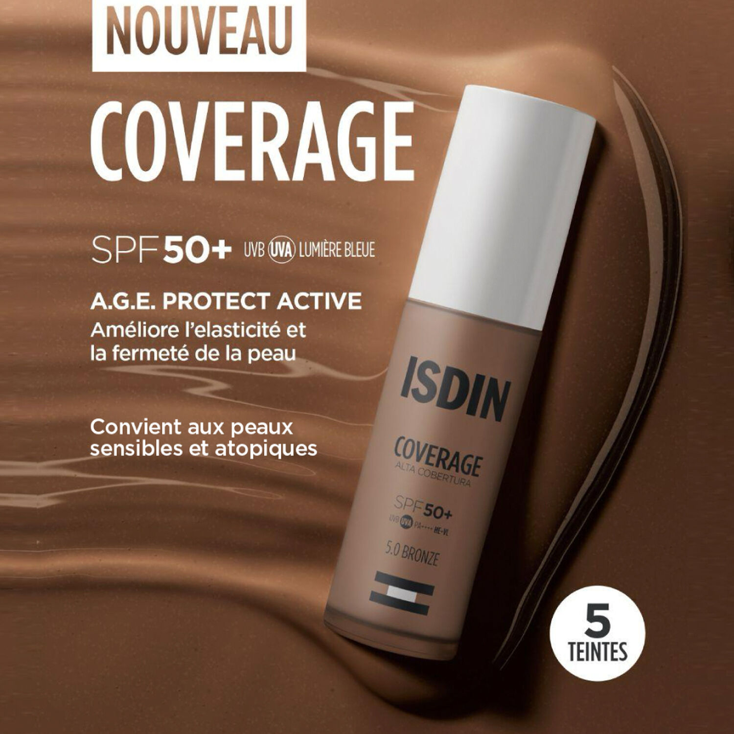 Coverage  A.G.E. Protect Active - Fond de Teint Haute Couvrance SPF50+ 30ml