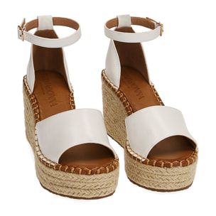 Zeppe bianche in corda