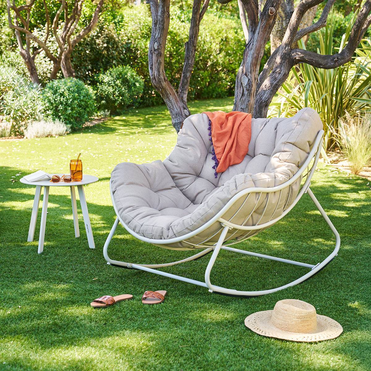 Fauteuil à bascule Paopao argile