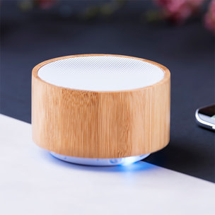 Altavoz nature bambú.Conexión Bluetooth. Potencia Sonido 3W. Batería 300 mAh