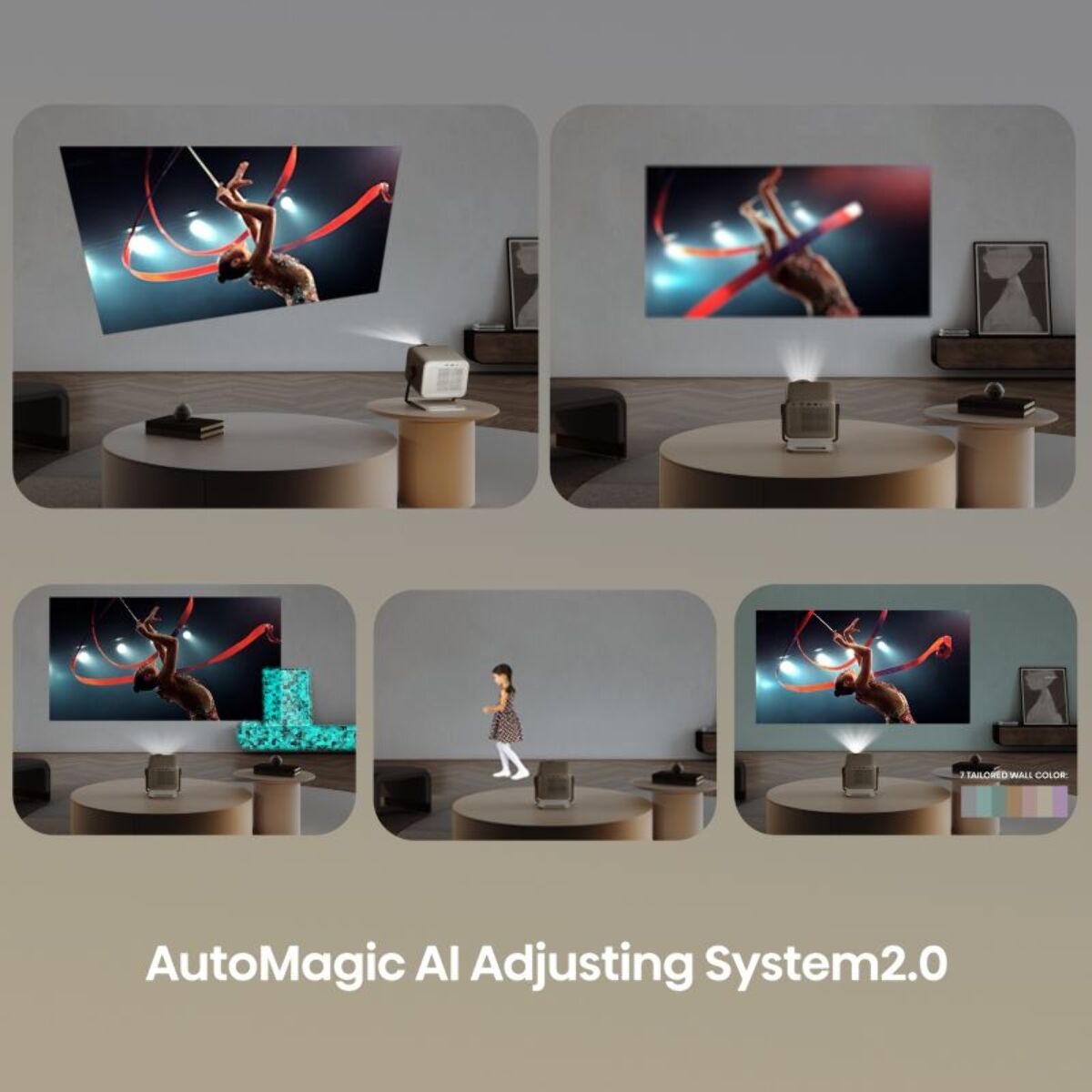 Vidéoprojecteur home cinéma HISENSE Laser Mini Projecteur M2 Pro