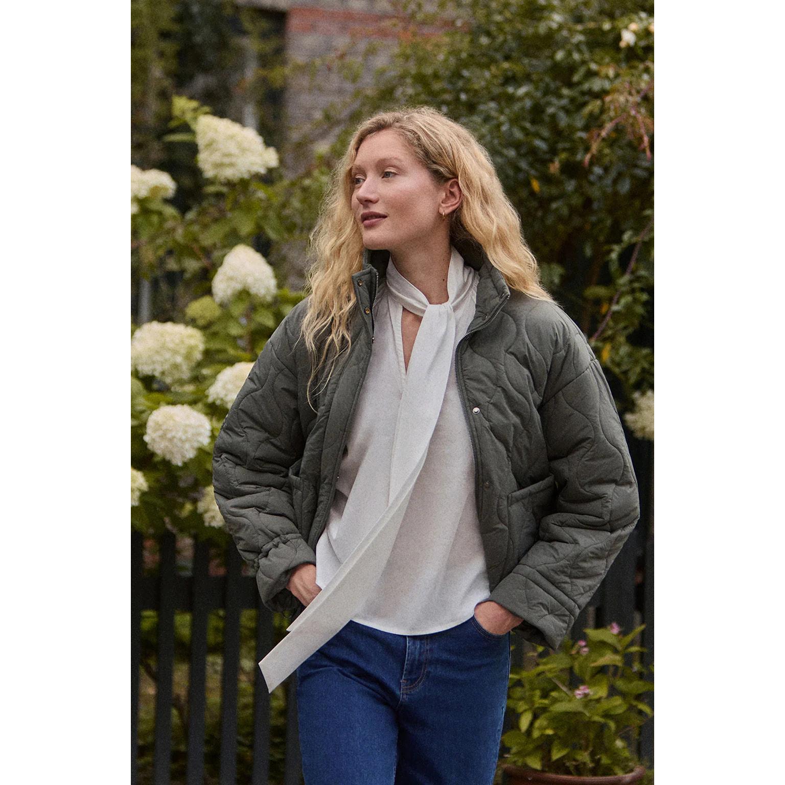 Chaqueta Gadea verde bosque con logo Polo Club