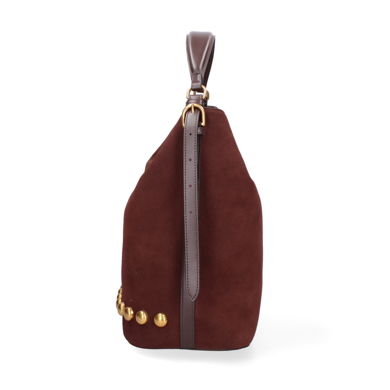 Borsa a spalla da donna Made in Italy - Modello Seraphina Plus - Pelle scamosciata - 31.0 x 31.0 x 15.0 cm