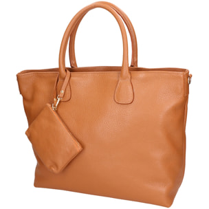 Borsa a mano da donna Made in Italy - Modello Wladimira - Vera pelle - 43.0 x 33.0 x 9.0 cm