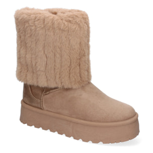 Botines de Mujer con Diseño Elegante y Caña de Pelo.