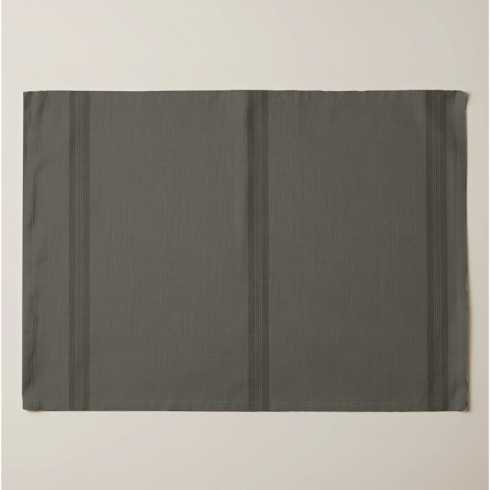 Lot de 2 sets de table anti-taches Nua Marron foncé