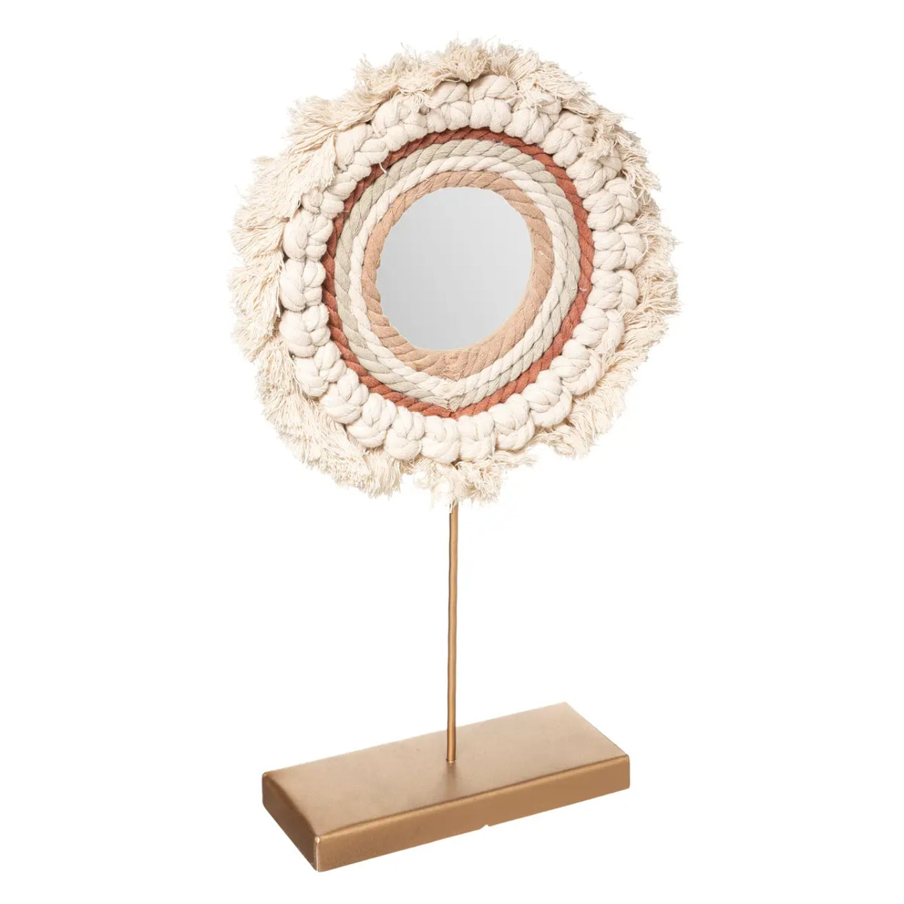 Cercle déco "Wonderly" - coton et métal - H45 cm