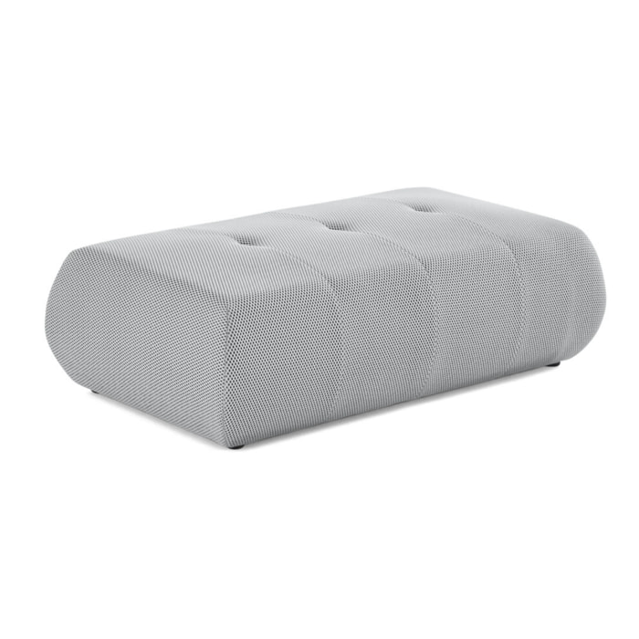 Onyx - pouf d'appoint - en tissu mailles 3D - Gris clair