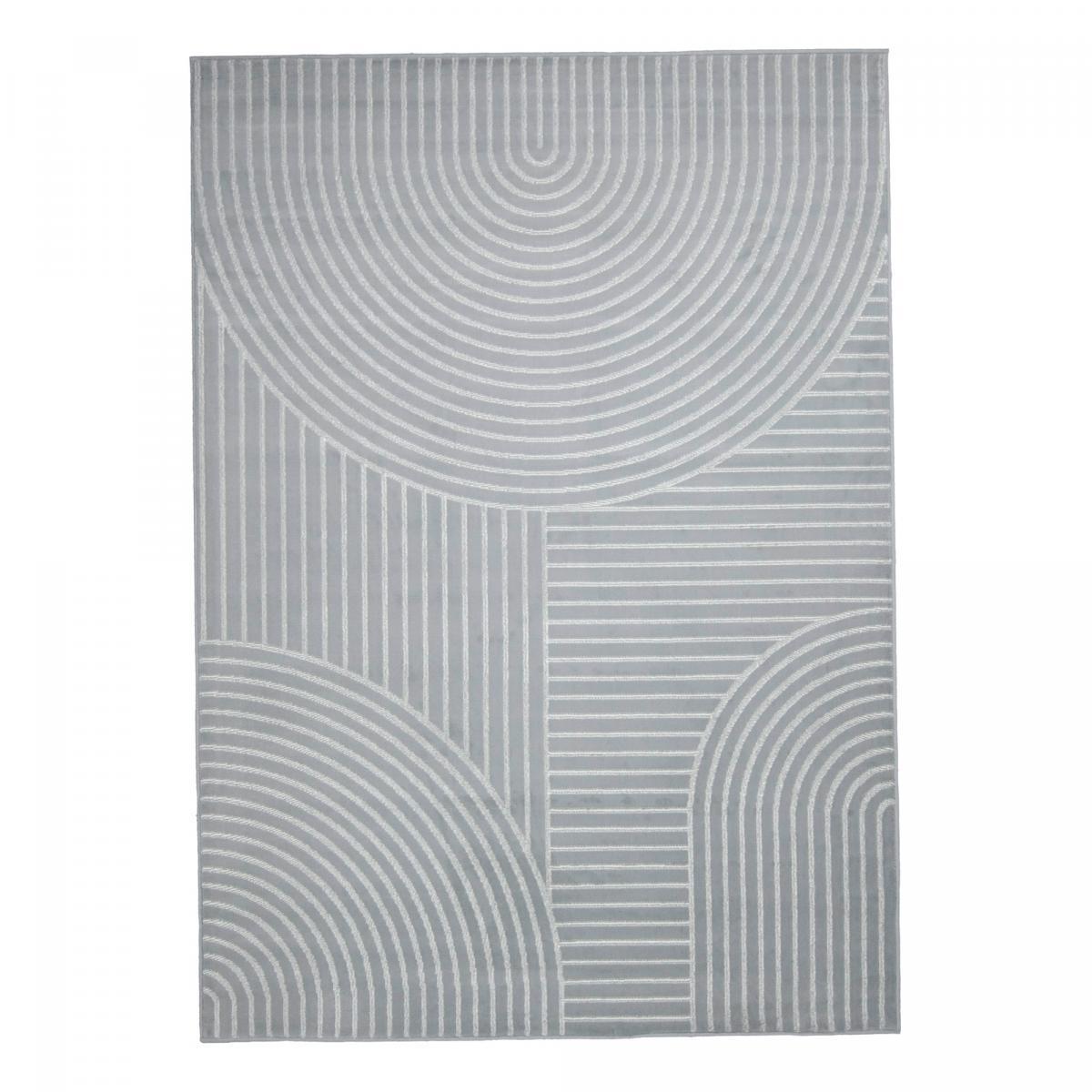 Tapis salon et chambre tissé motif géométrique SUDU