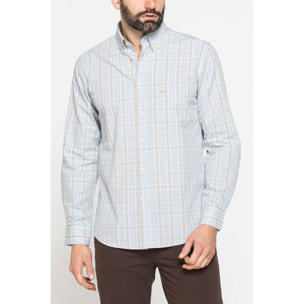 CAMICIA BUTTON-DOWN CON MANICA LUNGA E TASCHINO