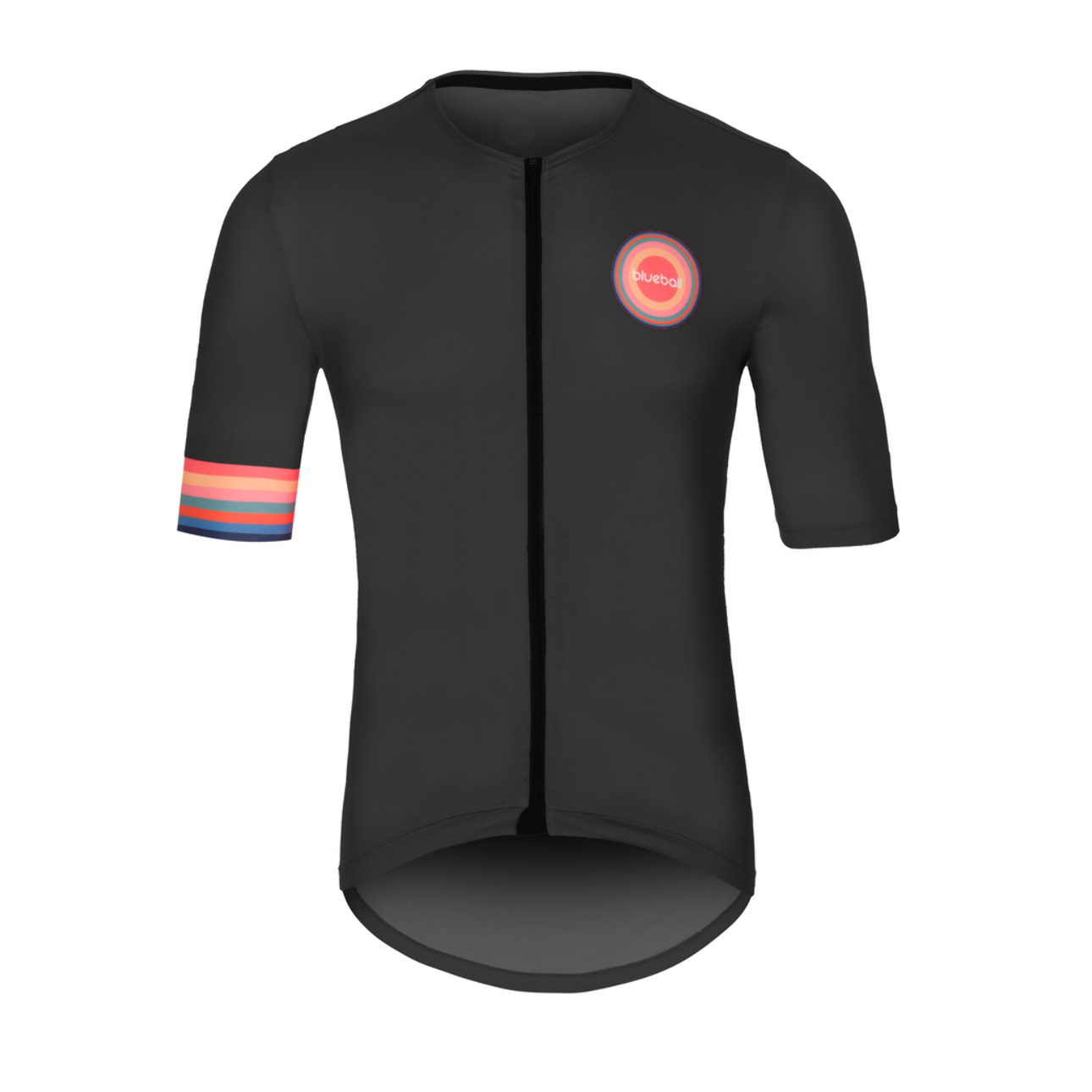 Maillot de manga corta para hombre BLUEBALL Cadence 2 - Negro con logo rojo