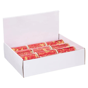 Guirlande de Noël ruban Poinsettia 12cmx5cm