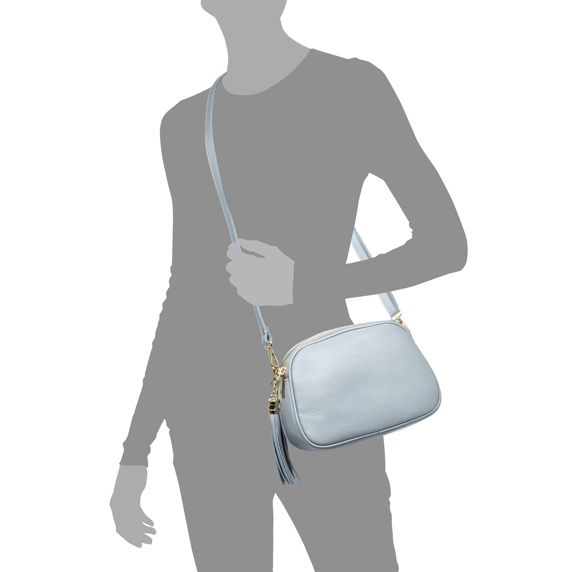 Aliminusa borsa a tracolla Donna. Pelle autentica Dollaro.