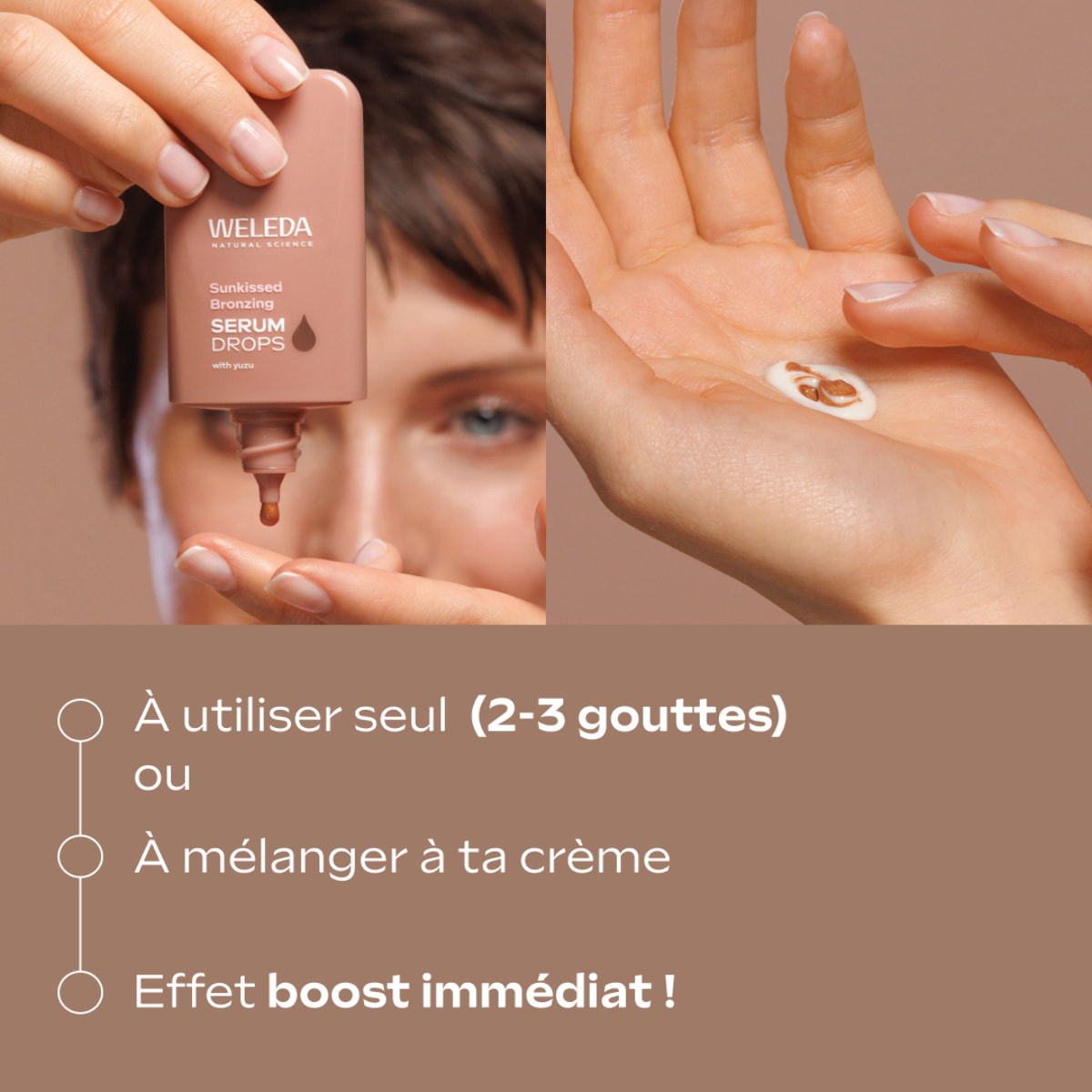 WELEDA - Sunkissed Bronzing Serum Drops - Effet bonne mine & Hydratation - 30 ml