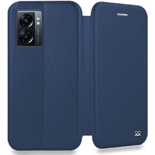 Etui IBROZ Oppo A77 5G Cuir bleu