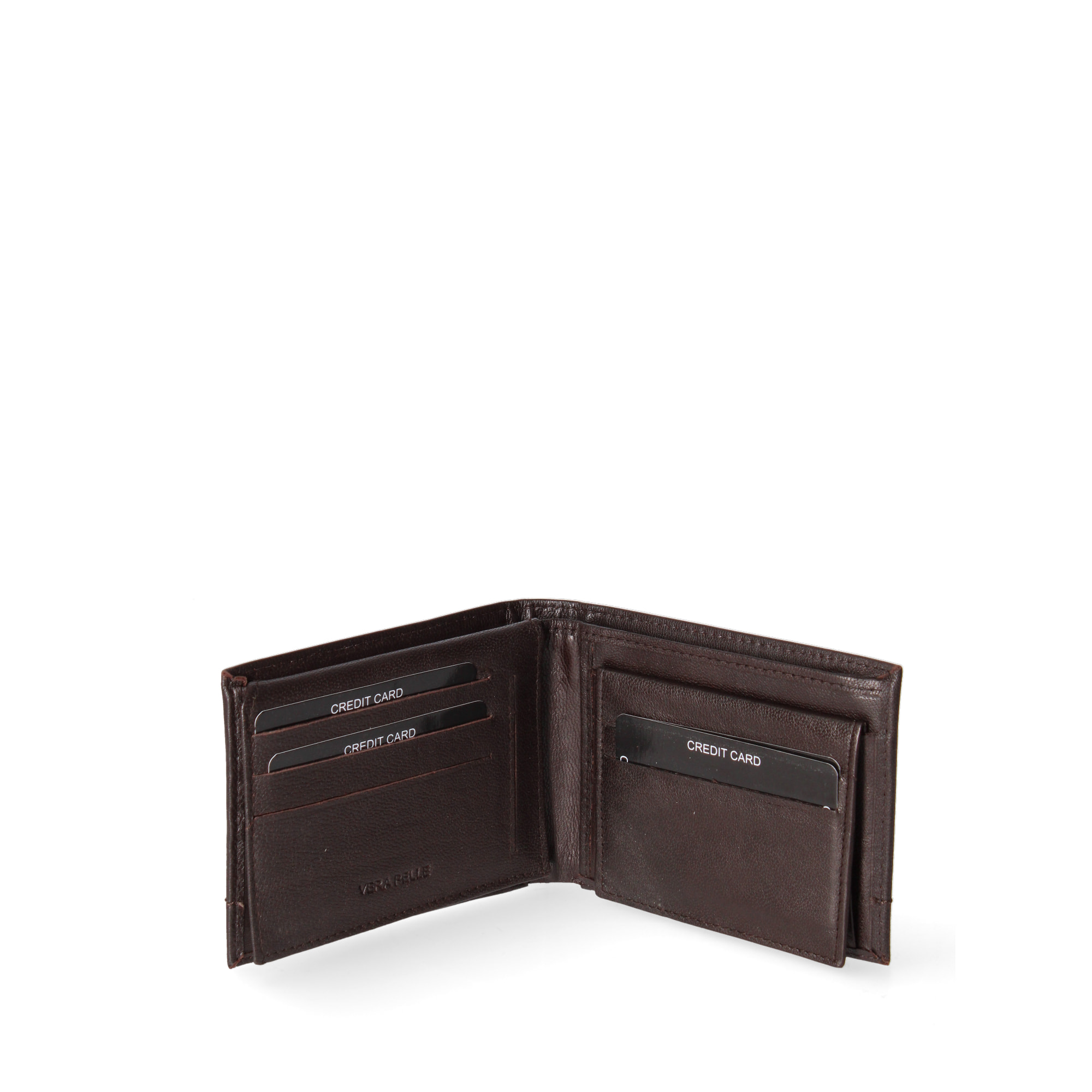 Portafoglio uomo in vera pelle - Modello False - Casual - 12.5 x 10.0 x 2.0 cm