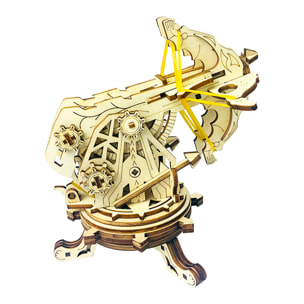 Maqueta de Madera 3D, con movimiento mecánico diseño de Ballesta de asedio de la Edad Media. 126 piezas.