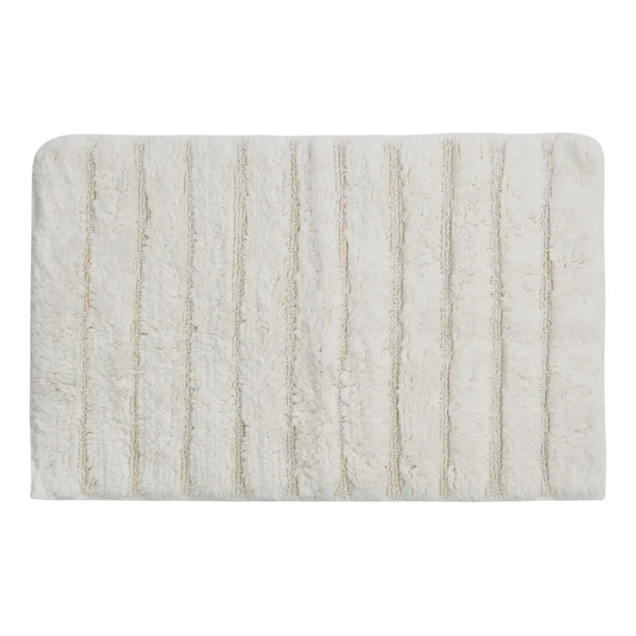 Tapis Solis rectangulaire 50x75cm blanc