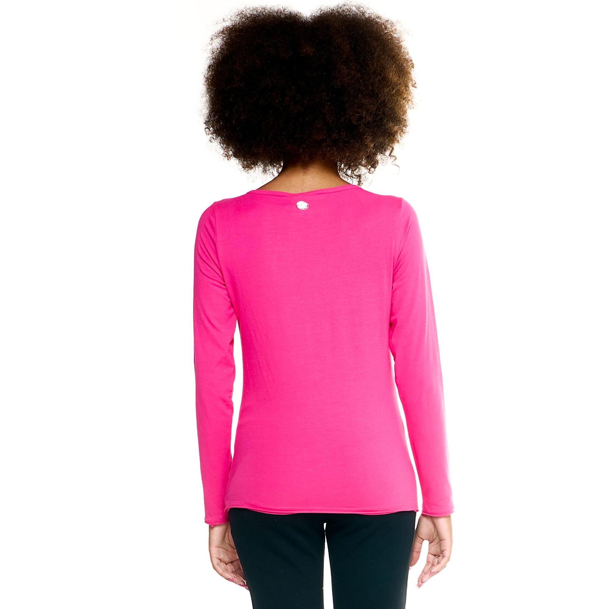 T-shirt Leone donna con maniche lunghe Basic