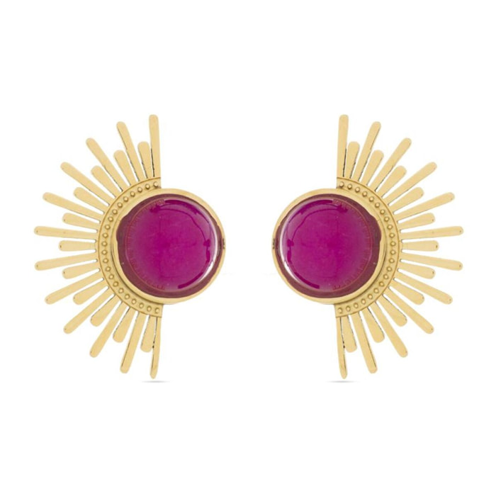 Pendientes Lux by Lux acabadoss oro 18k