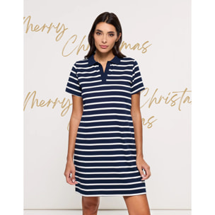 Vestido corto Azul Marino - Marinu