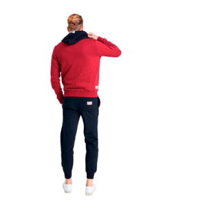 Tuta da uomo con cappuccio e zip Leone 1947 Apparel Vintage Small Logo