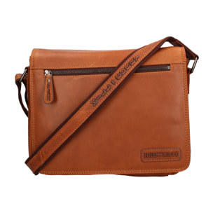 Borsa a tracolla  da uomo In Vera pelle Made in Italy 30x24x10 cm