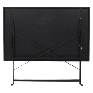 Table De Repas Pliante Palerme Noir 110x70x71cm