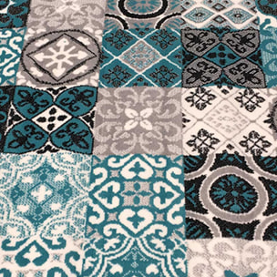 Tapis Revu motif carreaux de ciment