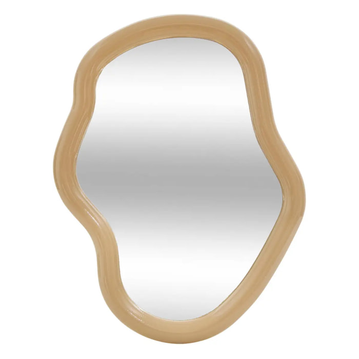 Miroir mural Reza beige 33x25cm