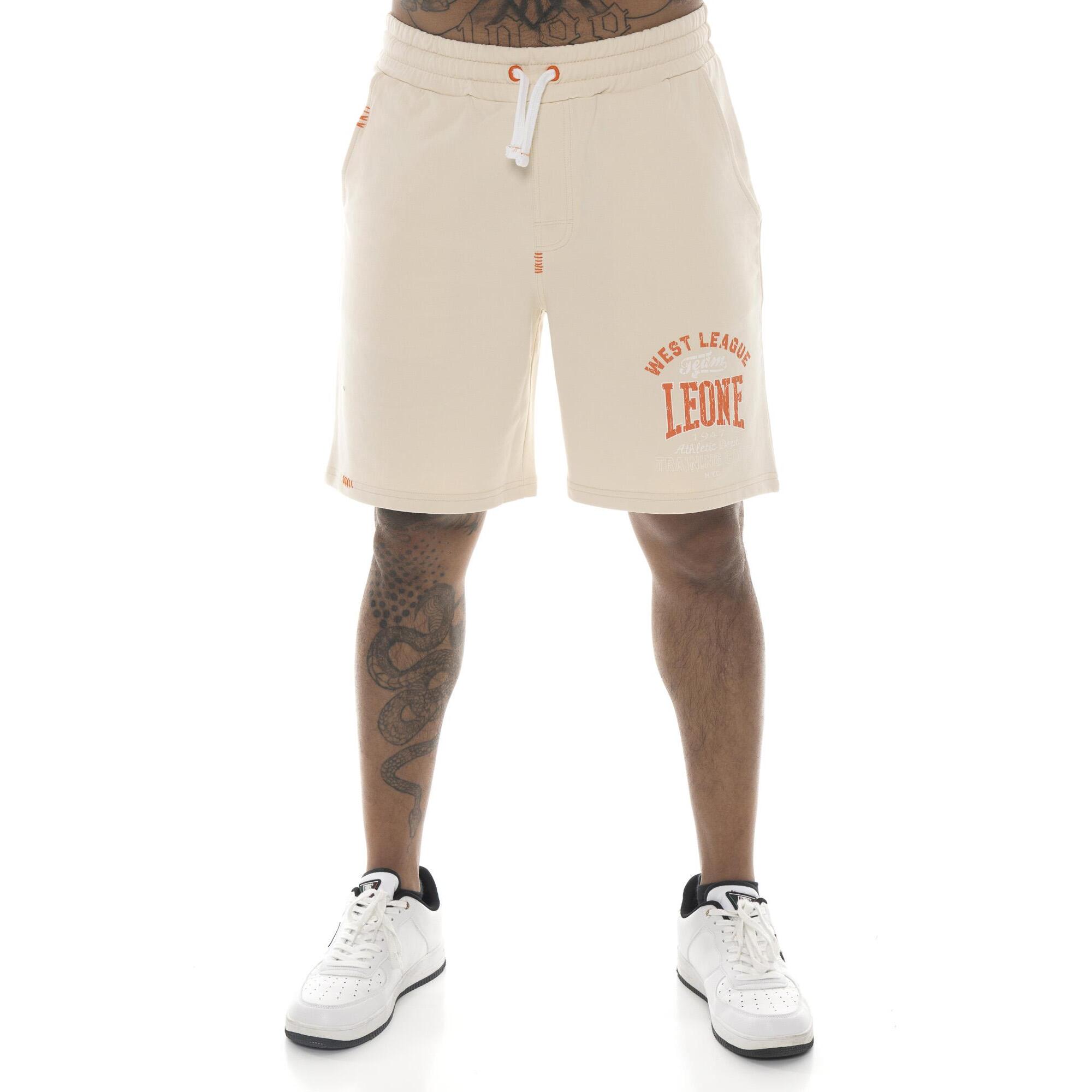 Pantaloncini da uomo in cotone Leone Military 1947